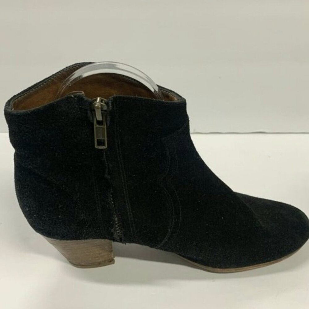 ISABEL MARANT Étoile Suede Dicker Ankle Boots Black Size 37 US 7 - Picture 6 of 9